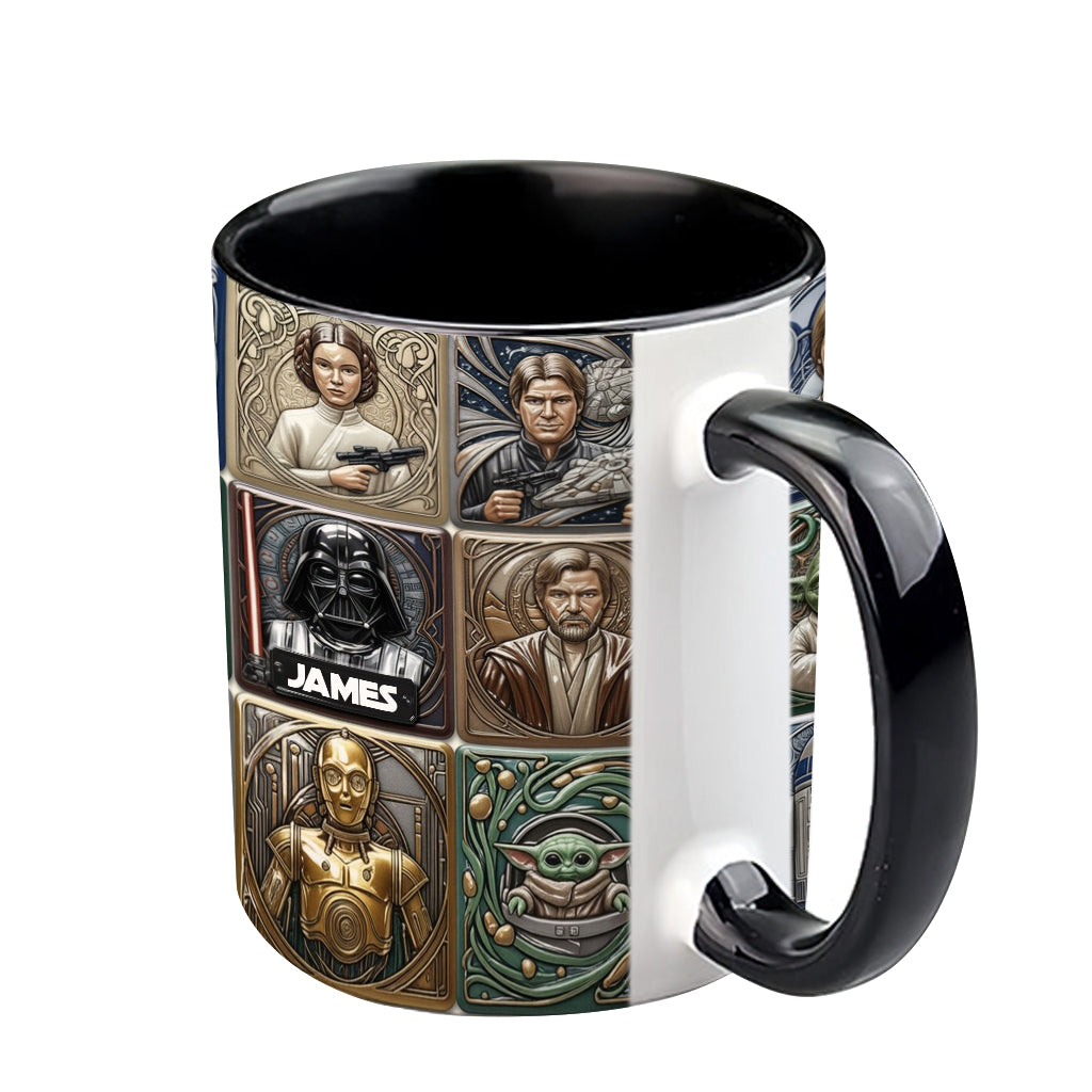 The War Of The Stars - Personalized The Force Accent Mug