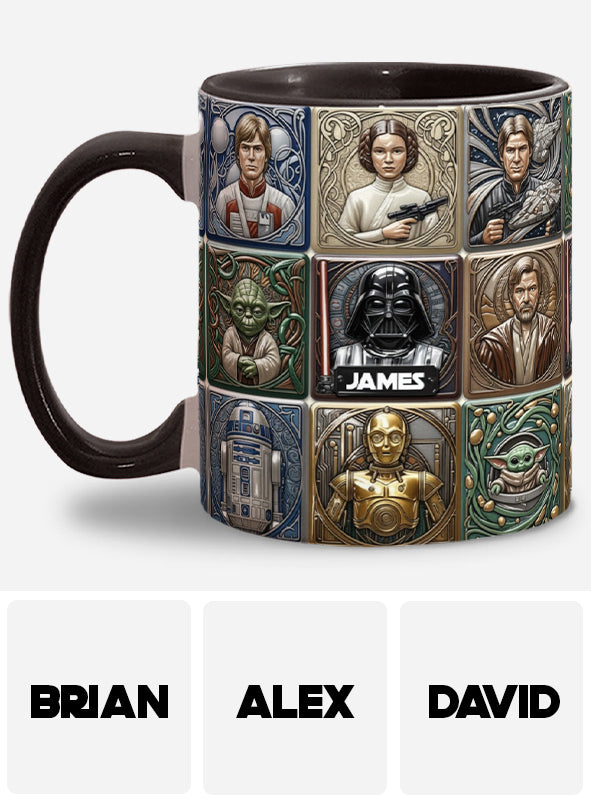 The War Of The Stars - Personalized The Force Accent Mug