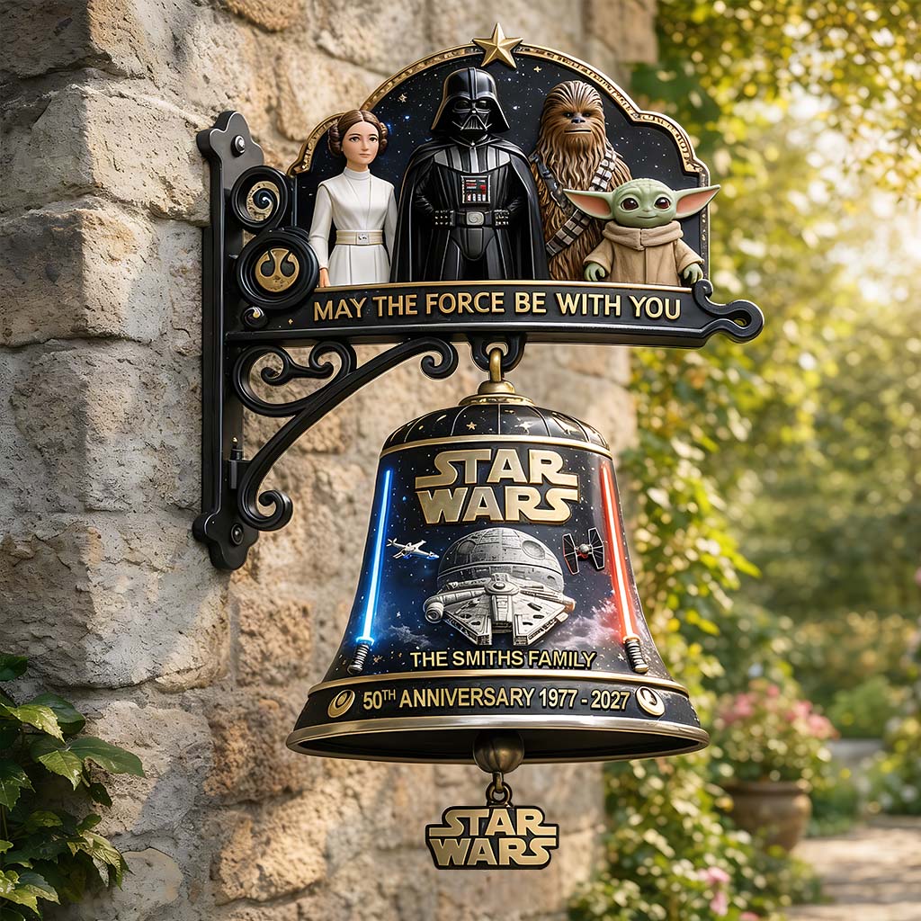 50th Anniversary - Personalized The Force Wooden Wall Mount Sign