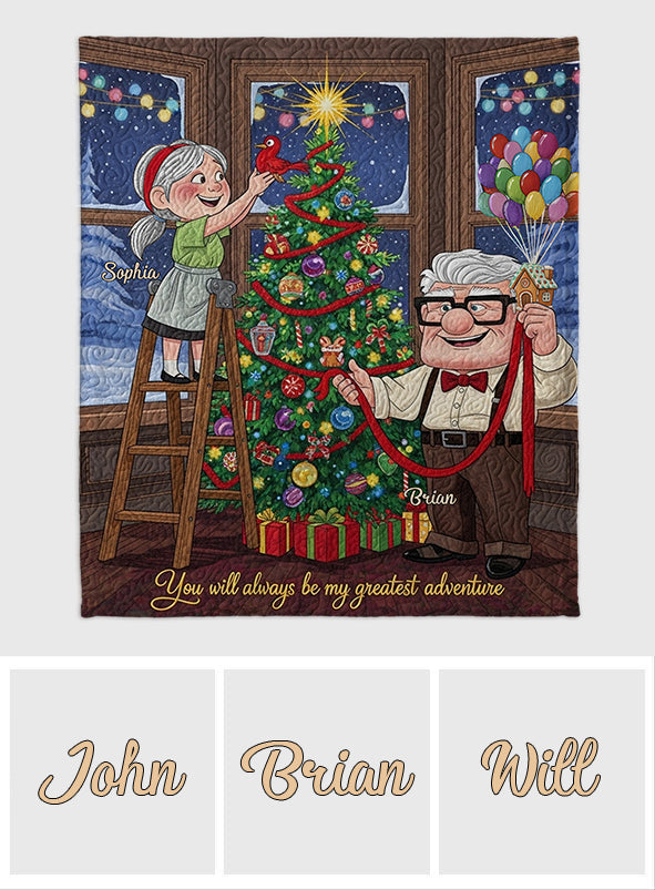 You Are My Greatest Adventure - Personalized Couple Blanket