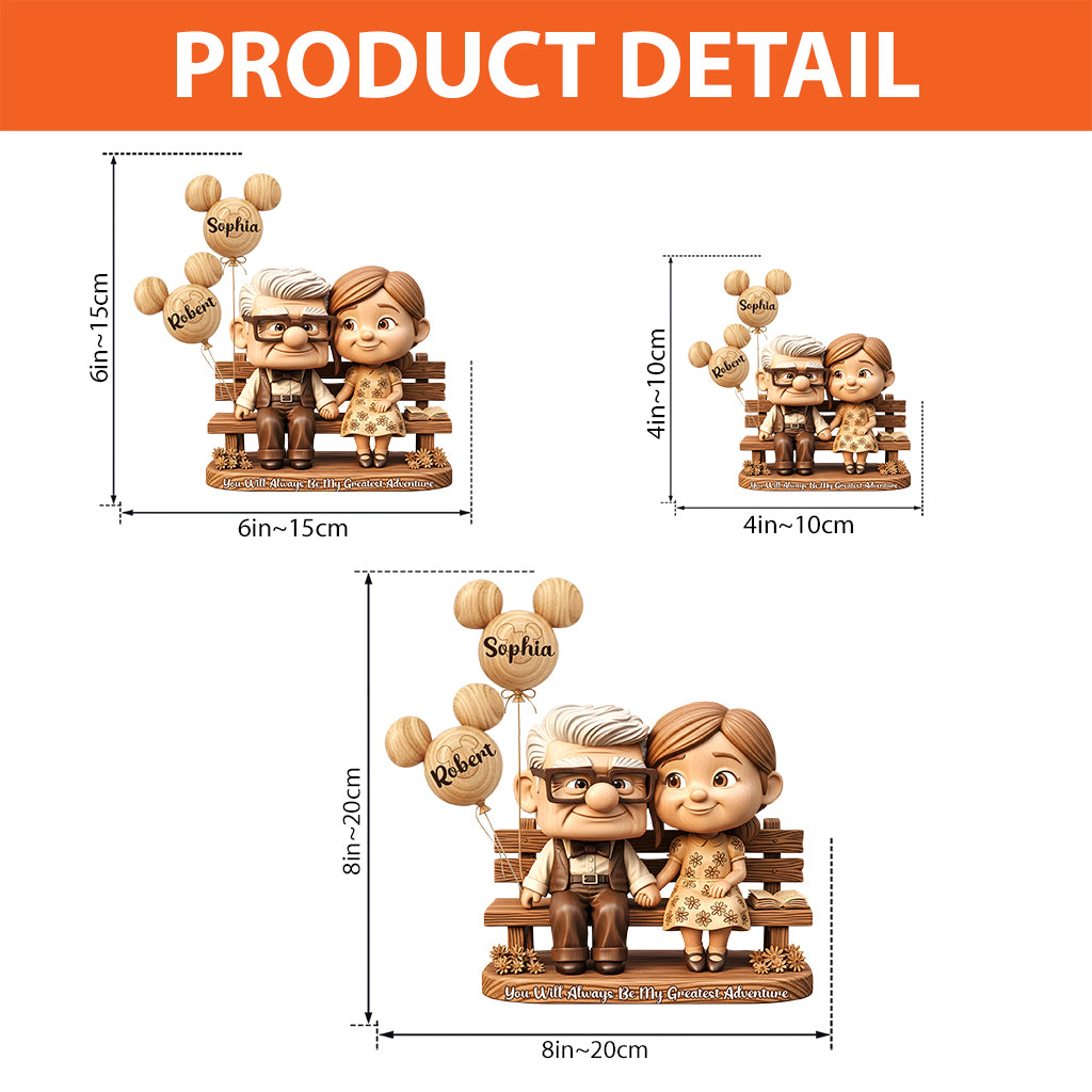 You Are My Greatest Adventure - Personalized Mouse Custom Shaped Acrylic Plaque