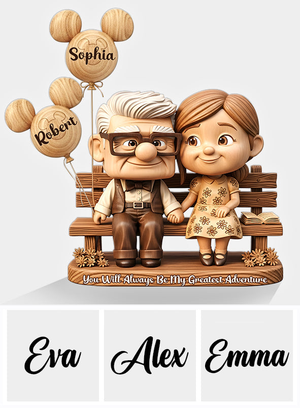 You Are My Greatest Adventure - Personalized Mouse Custom Shaped Acrylic Plaque