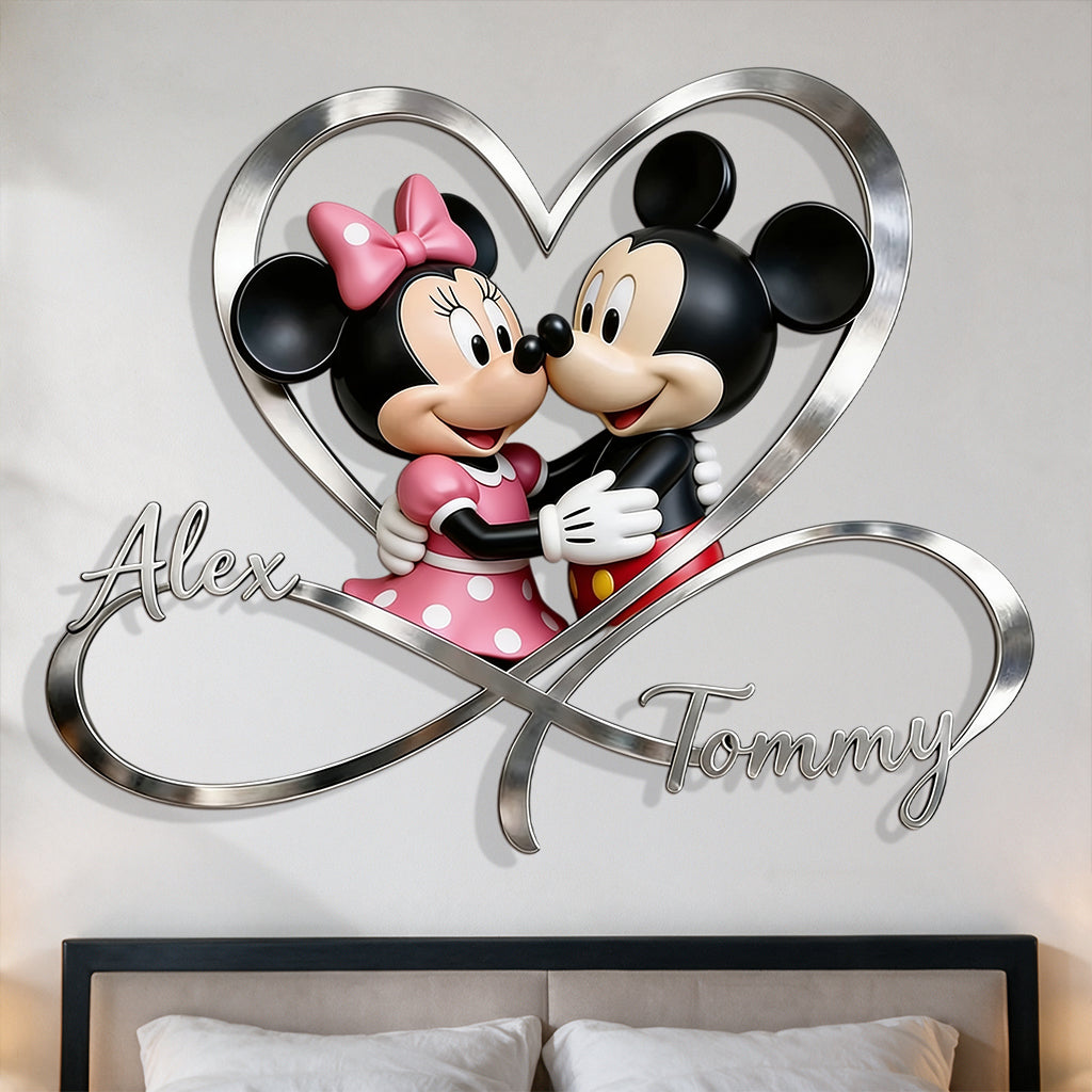 You & Me We Got This - Personalized Mouse 3D Printed Cut Metal Sign