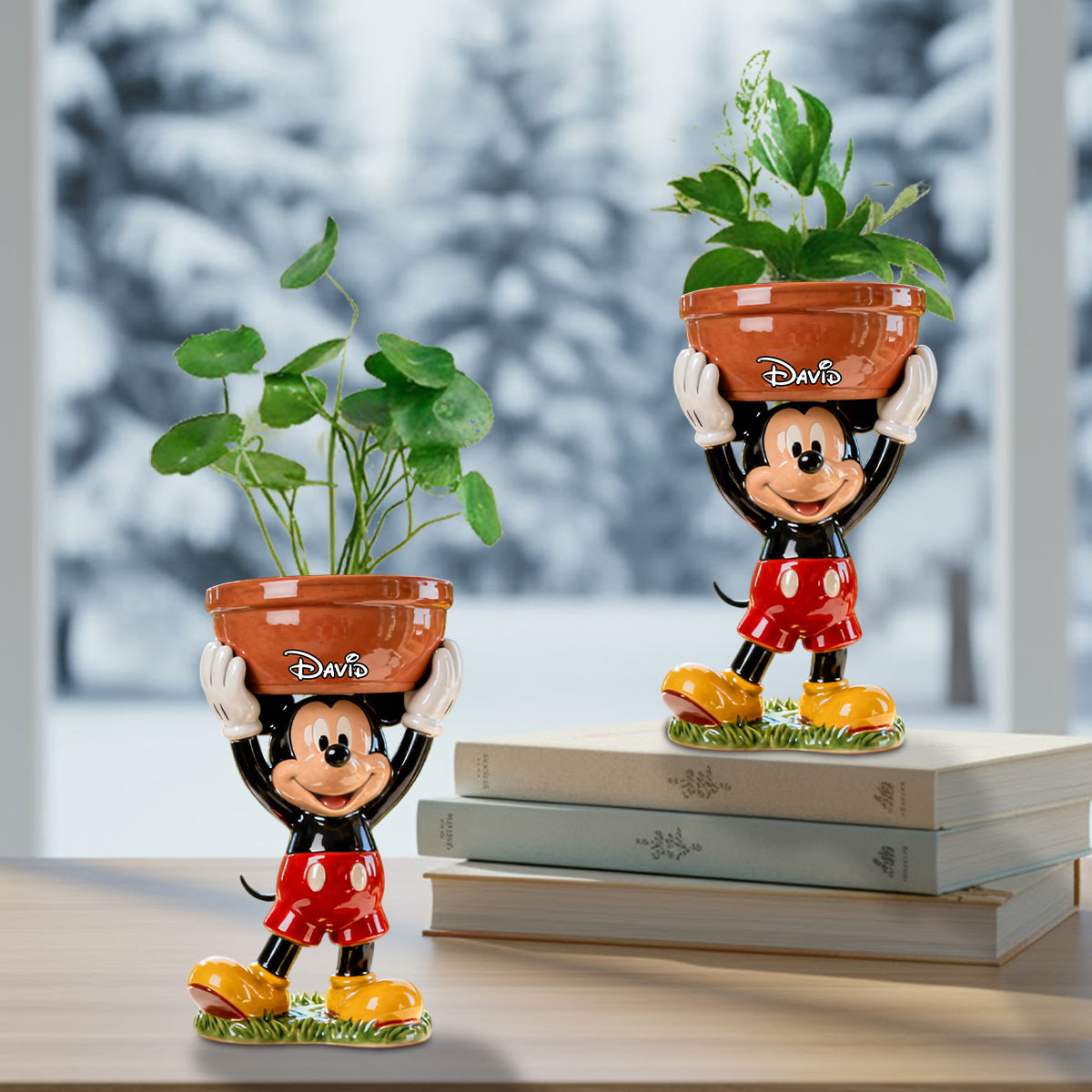 Magical Moment - Personalized Mouse Custom Shape Acrylic Flower Vase