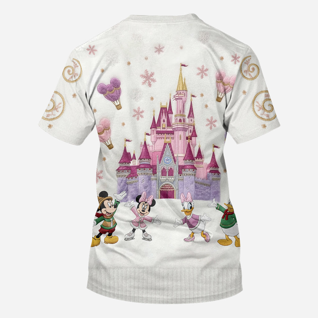 Magical Winter Castle - Personalized Mouse All Over Shirt
