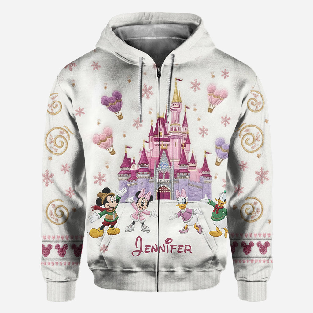 Magical Winter Castle - Personalized Mouse All Over Shirt