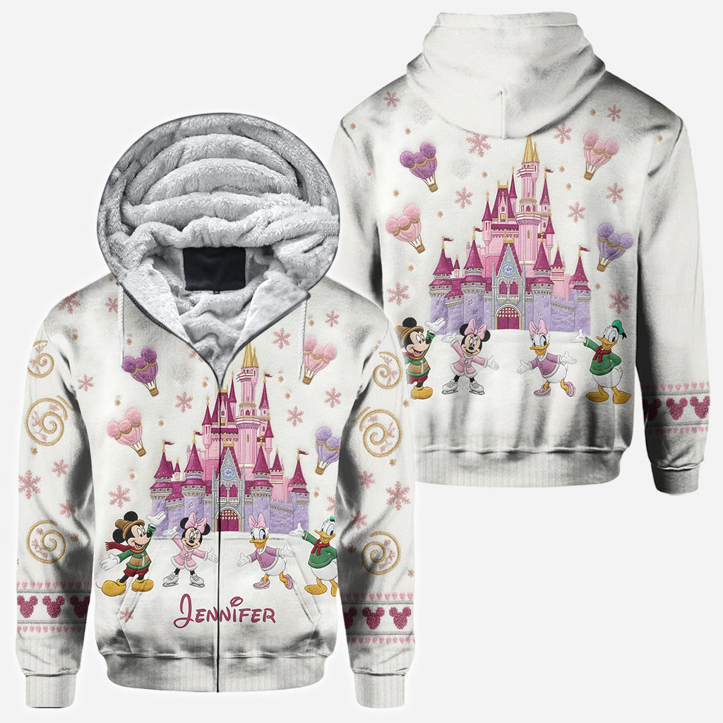 Magical Winter Castle - Personalized Mouse All Over Shirt