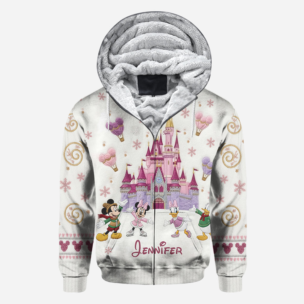 Magical Winter Castle - Personalized Mouse All Over Shirt