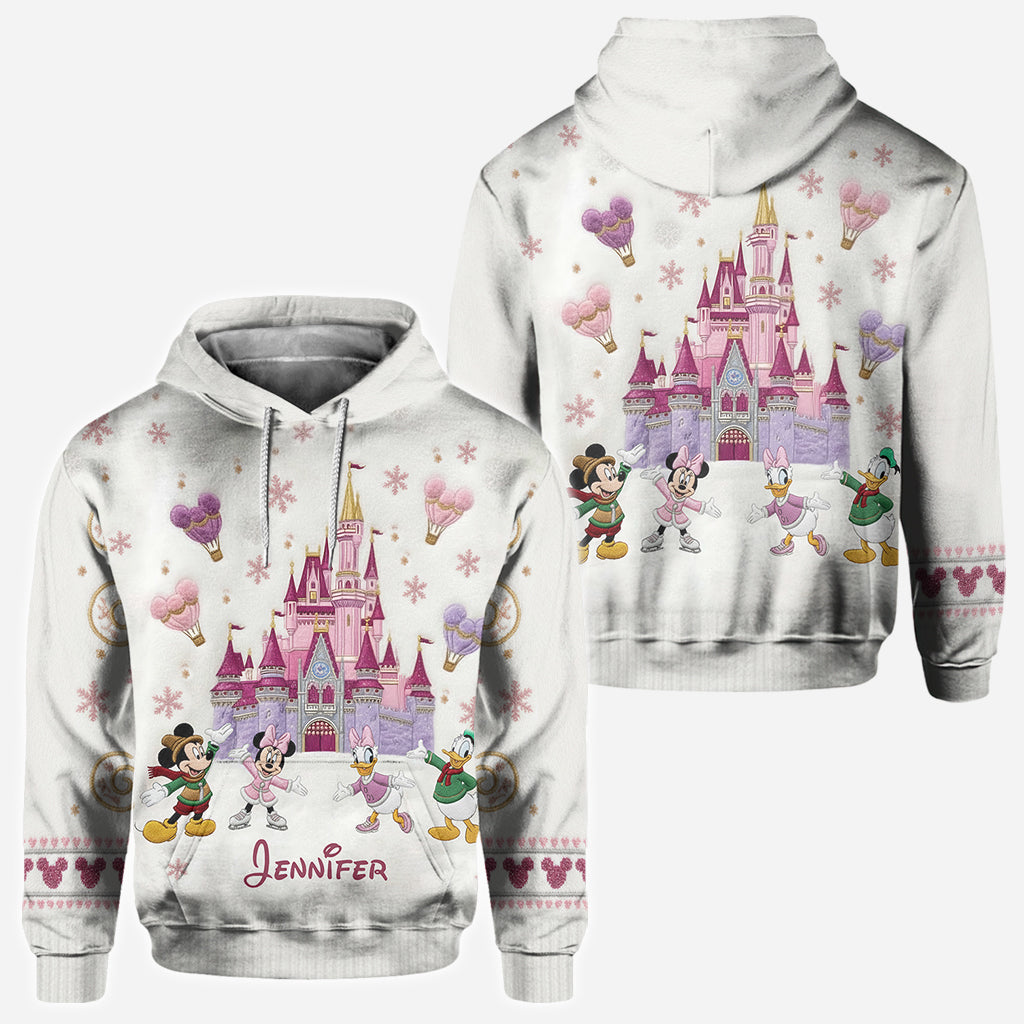 Magical Winter Castle - Personalized Mouse All Over Shirt