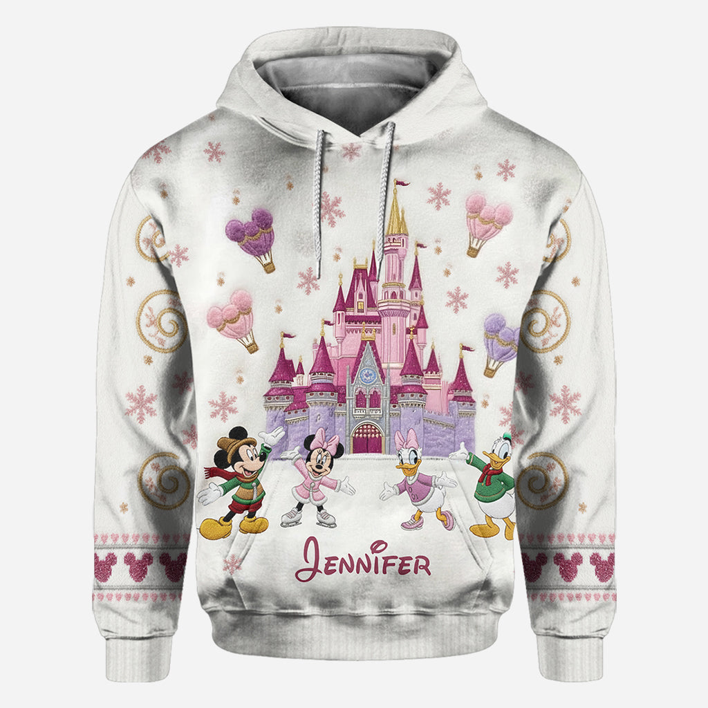 Magical Winter Castle - Personalized Mouse All Over Shirt