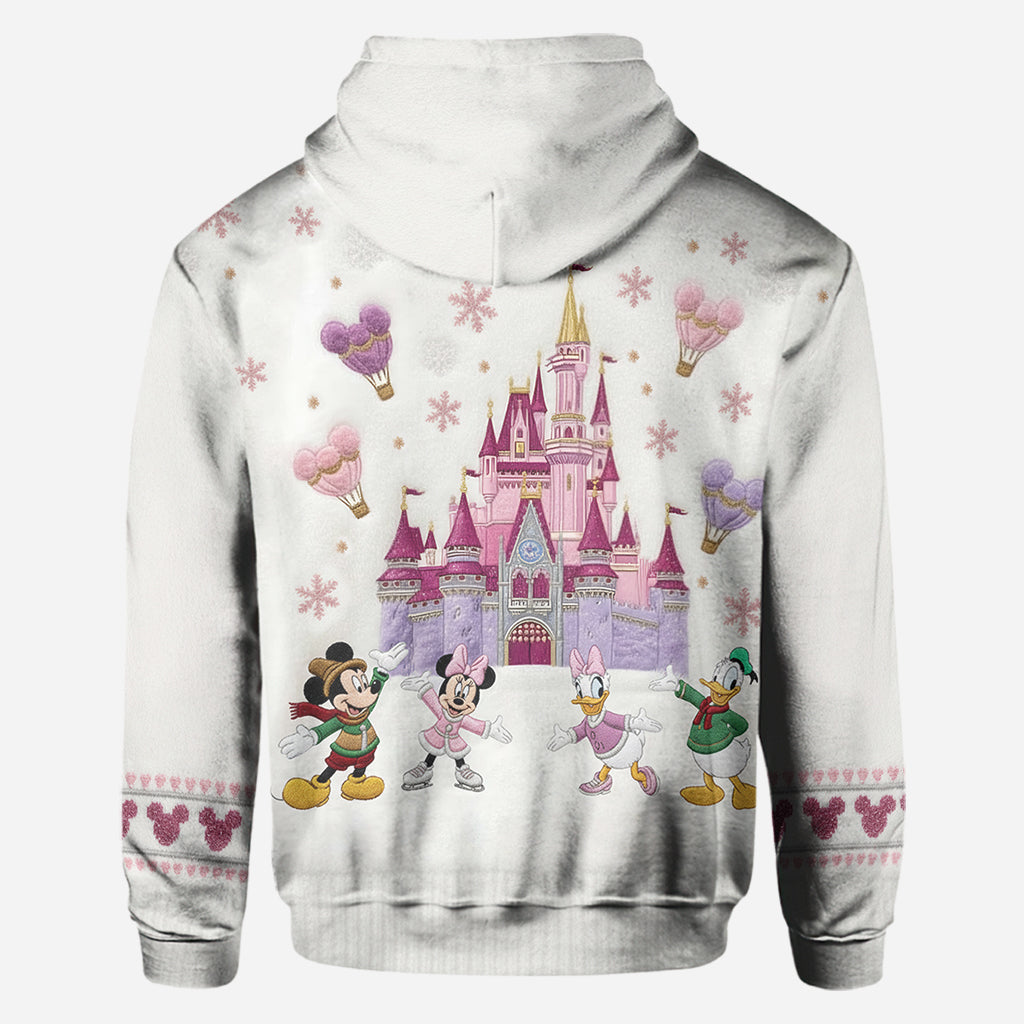 Magical Winter Castle - Personalized Mouse All Over Shirt