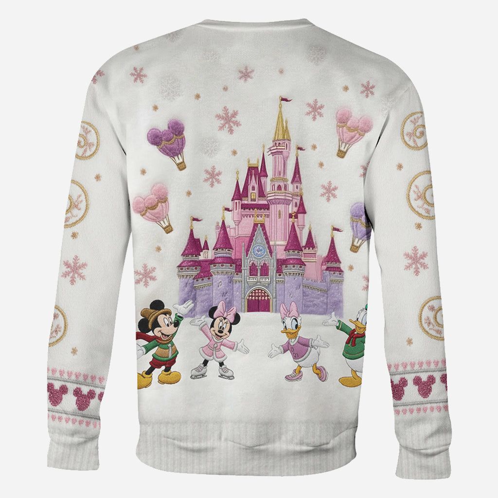 Magical Winter Castle - Personalized Mouse All Over Shirt