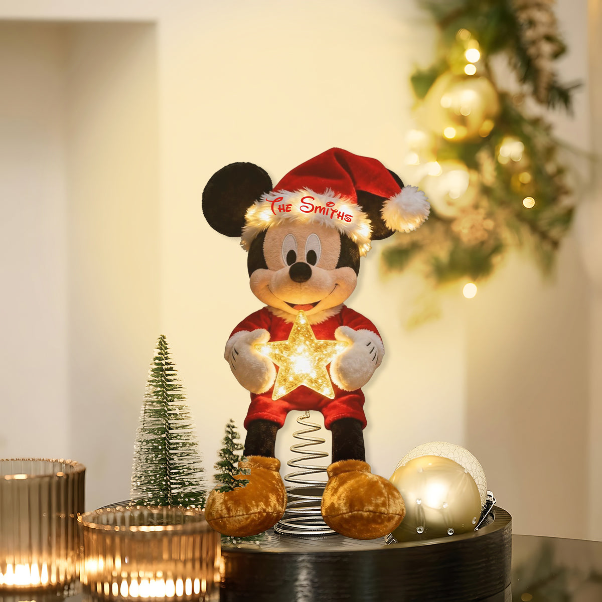 Magical Christmas - Personalized Mouse LED Light Tree Topper