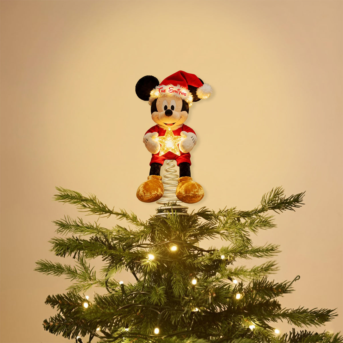 Magical Christmas - Personalized Mouse LED Light Tree Topper