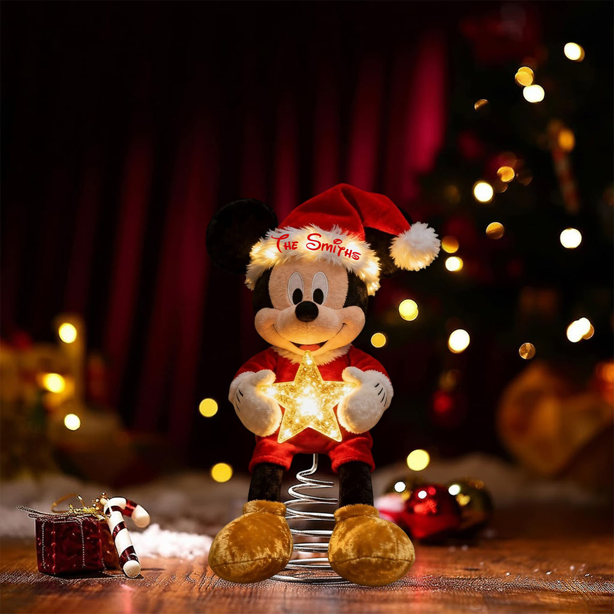 Magical Christmas - Personalized Mouse LED Light Tree Topper
