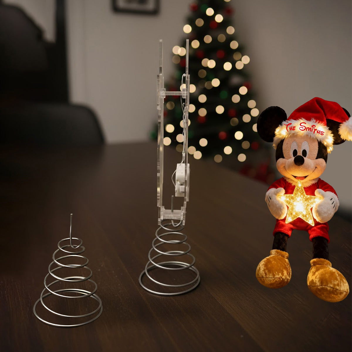 Magical Christmas - Personalized Mouse LED Light Tree Topper