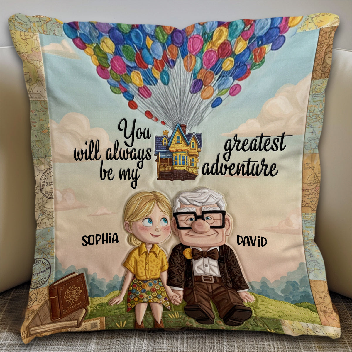 You Are My Greatest Adventure - Personalized Couple Throw Pillow