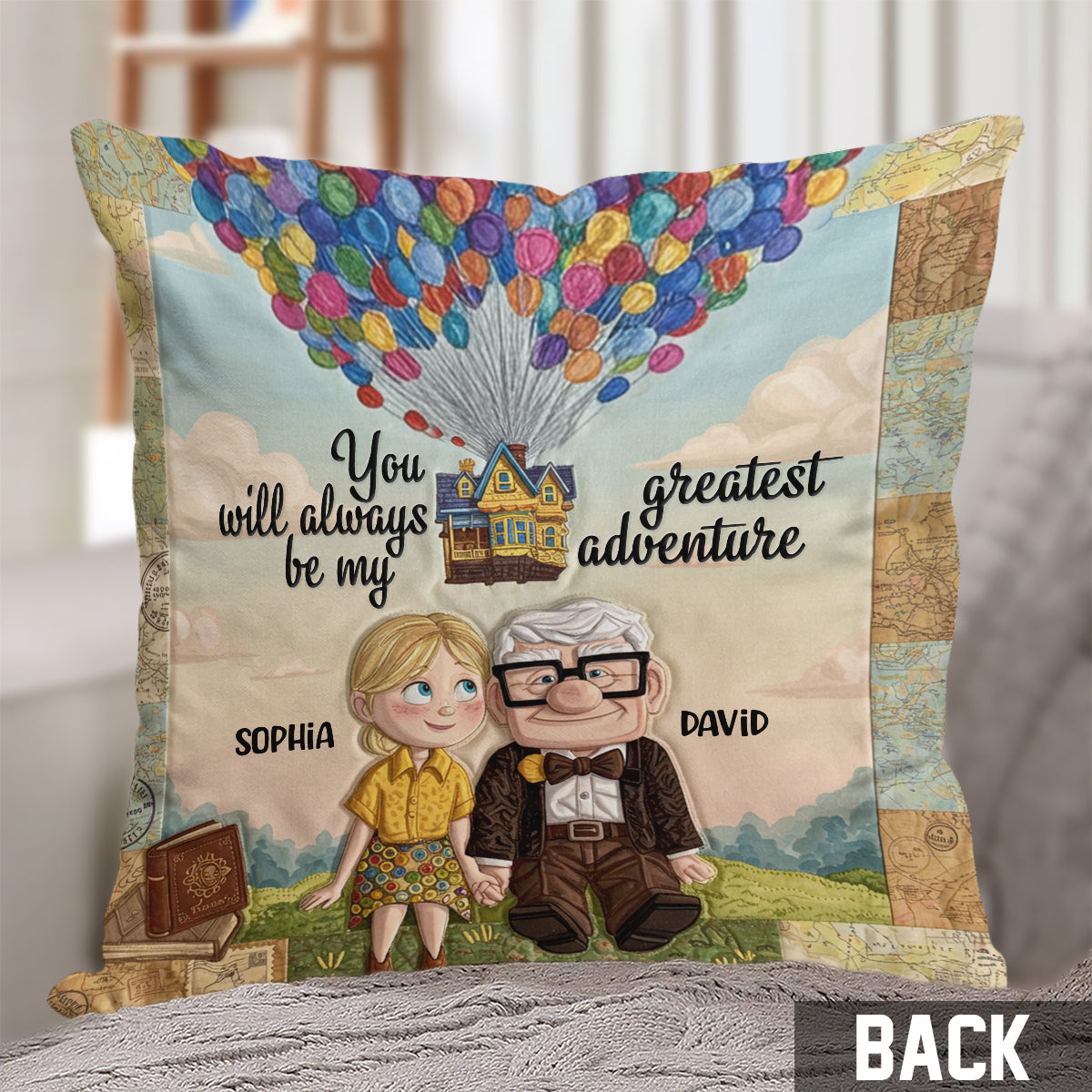 You Are My Greatest Adventure - Personalized Couple Throw Pillow