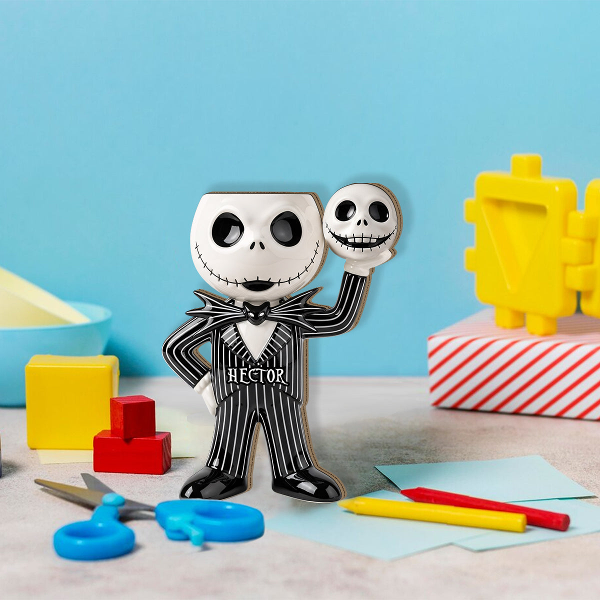 Cute Jack - Personalized Nightmare Wooden Pen Holder