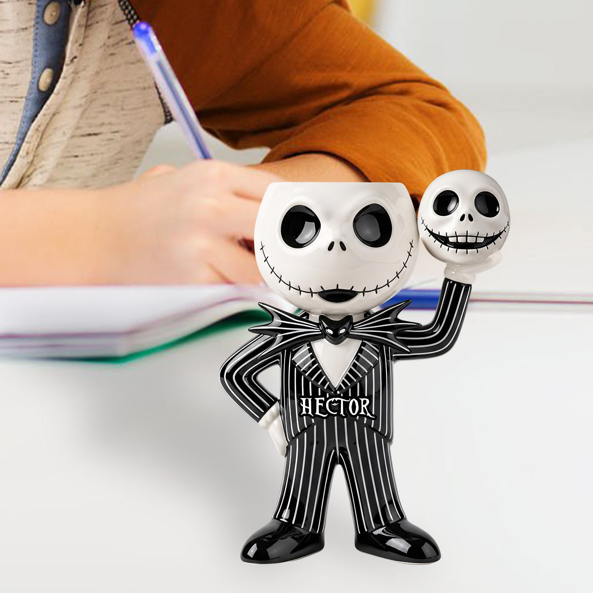 Cute Jack - Personalized Nightmare Wooden Pen Holder