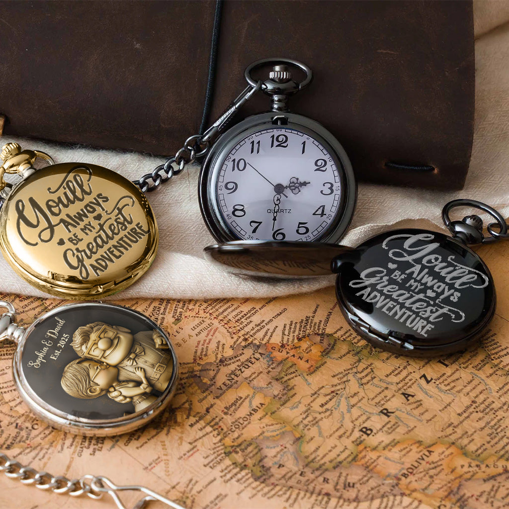 You'll Always Be My Greatest Adventure - Personalized Mouse Pocket Watch