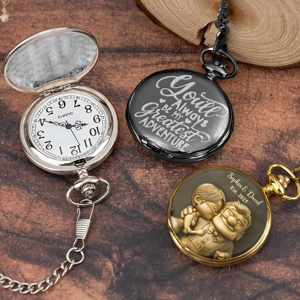 You'll Always Be My Greatest Adventure - Personalized Mouse Pocket Watch