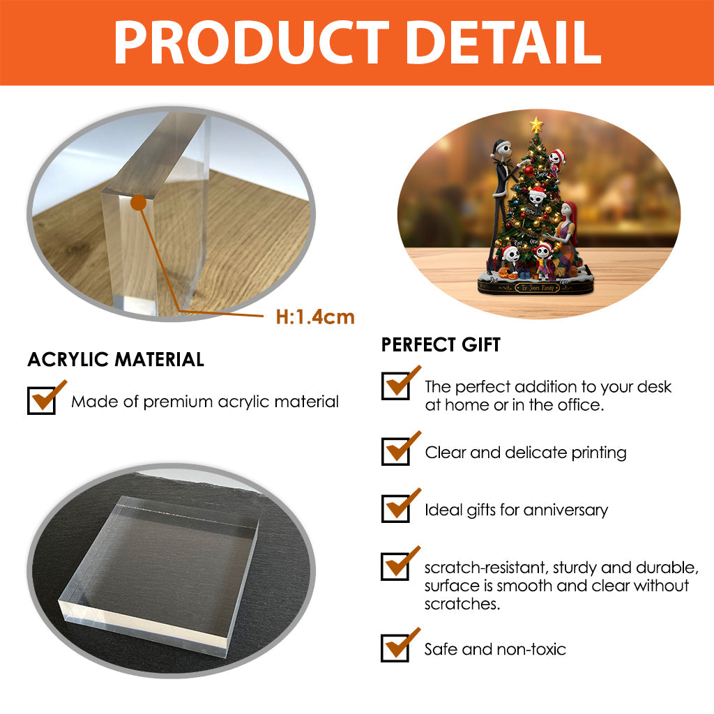 Our Family - Personalized Nightmare Custom Shaped Acrylic Plaque