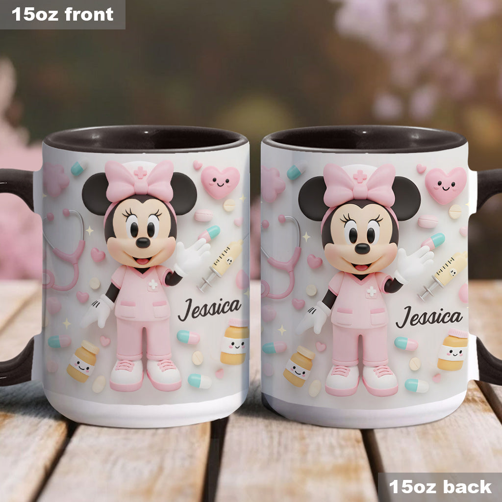 Nurse Life - Personalized Nurse Accent Mug