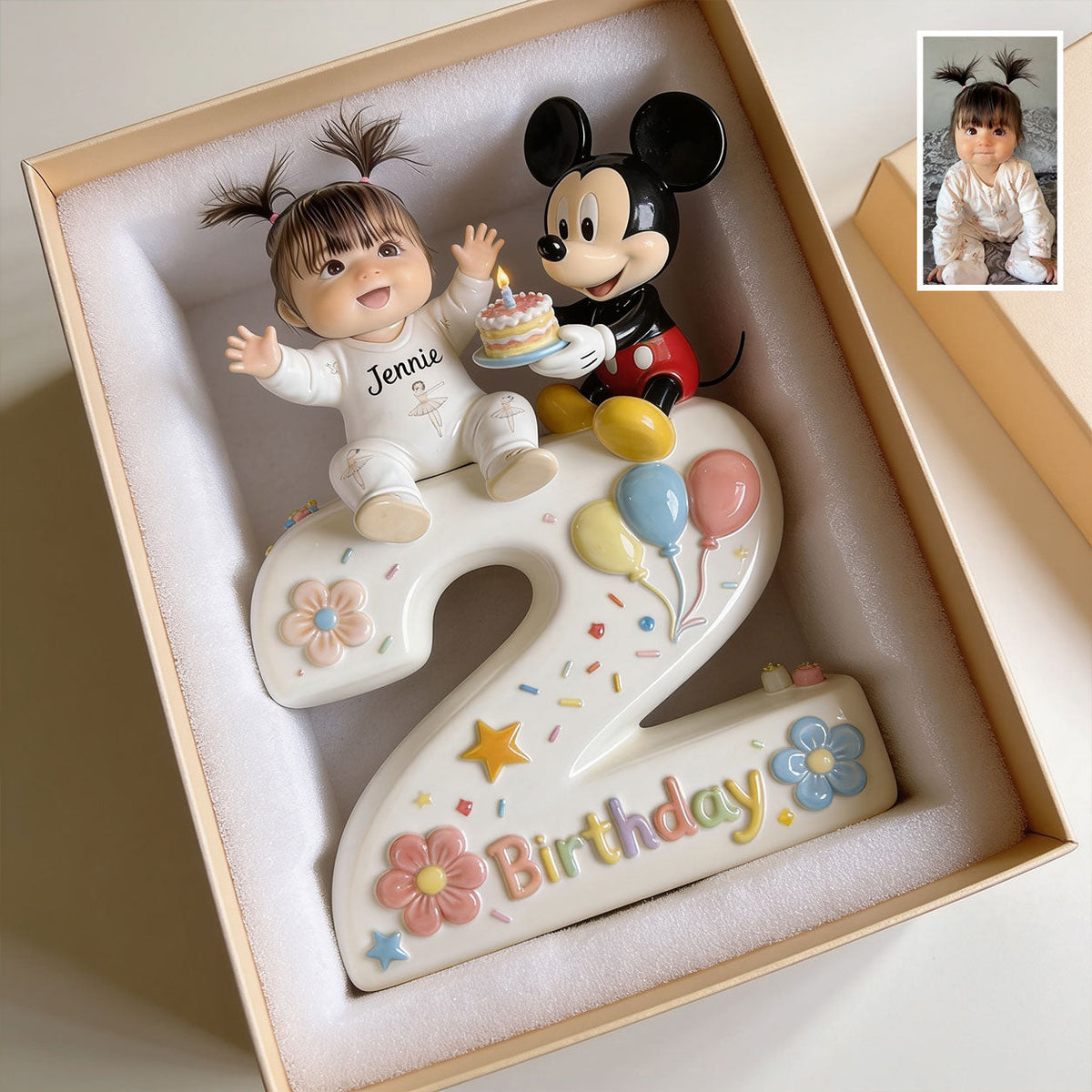 Magical Birthday - Personalized Mouse 3D Plaque