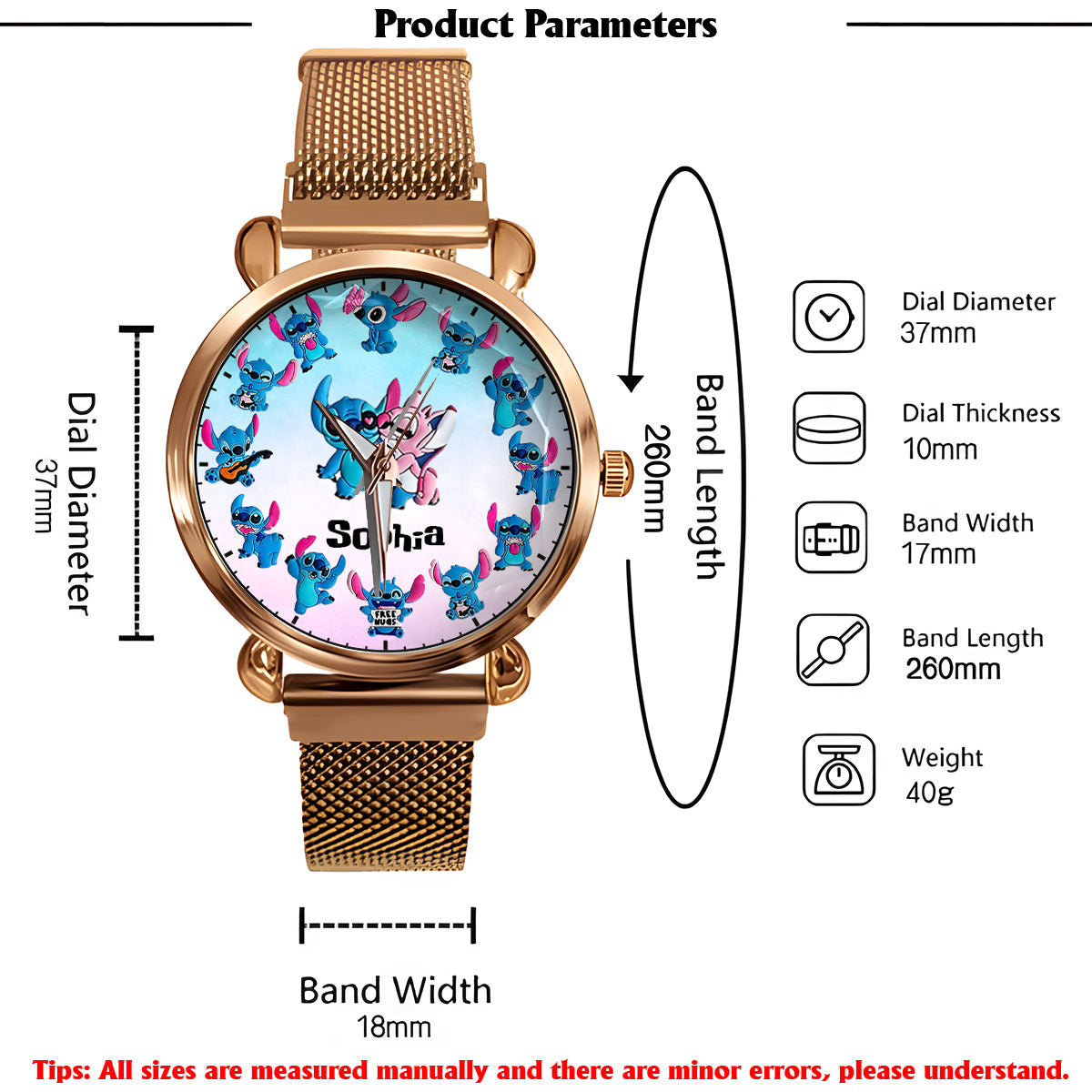 Ohana Happy Time - Personalized Ohana Women Hand Watch