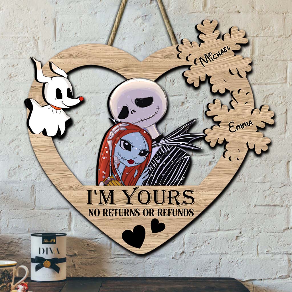 I Am Yours - Personalized Nightmare Custom Shaped Wood Sign