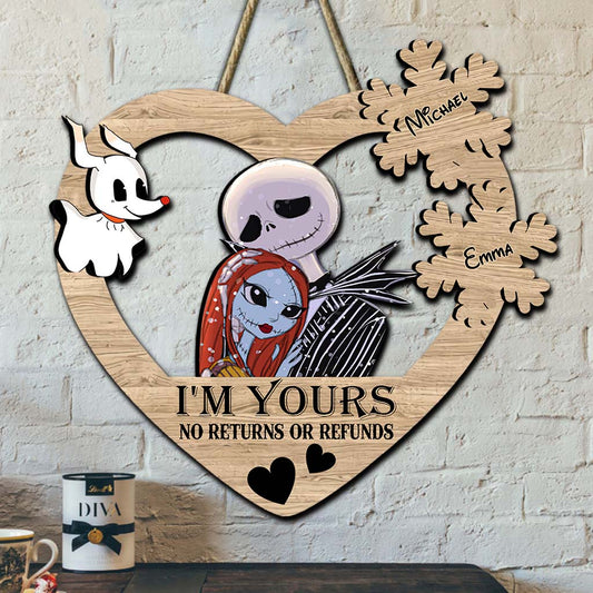 I Am Yours - Personalized Nightmare Custom Shaped Wood Sign