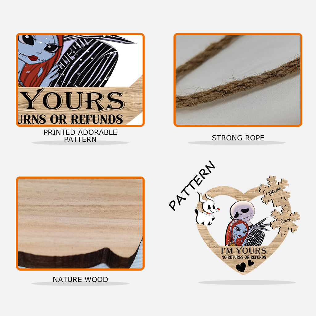 I Am Yours - Personalized Nightmare Custom Shaped Wood Sign