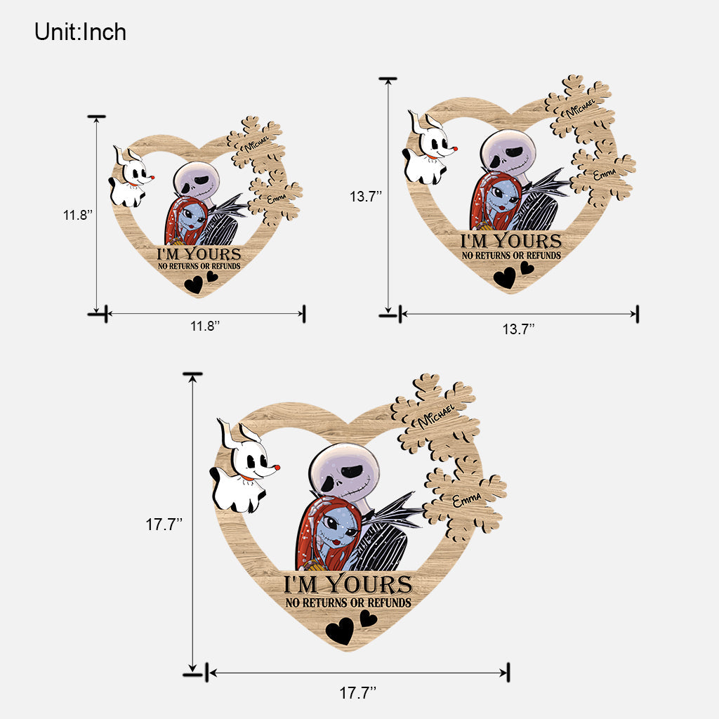 I Am Yours - Personalized Nightmare Custom Shaped Wood Sign