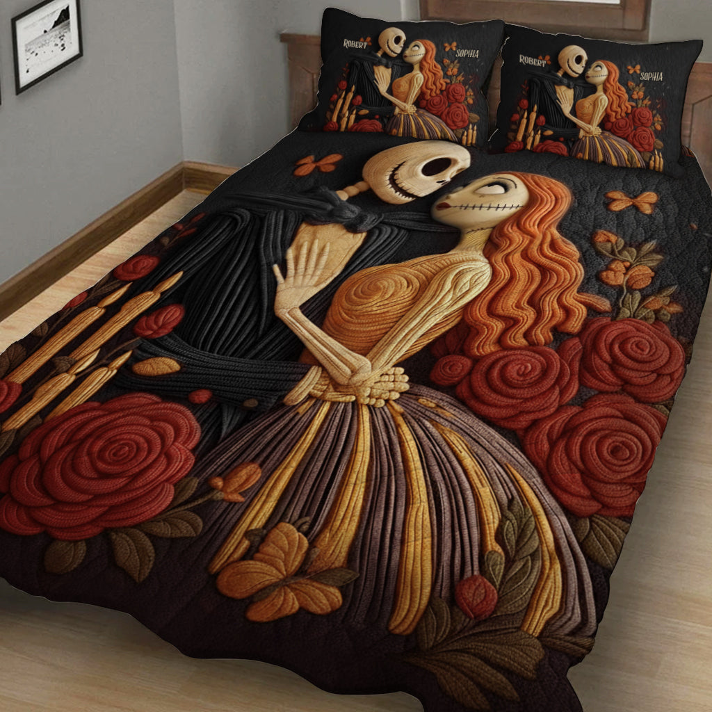 Nightmare Christmas Couple - Personalized Nightmare Quilt Set