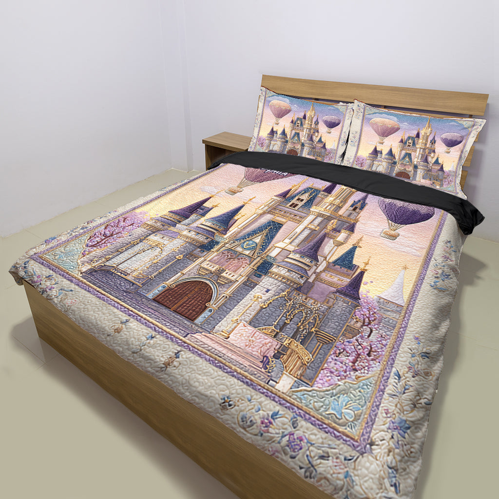 Fairy Tale Magical Dream Castle - Personalized Mouse Bedding Set