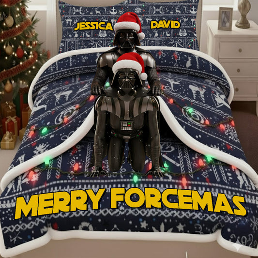 Merry Forcemas - Personalized The Force Bedding Set