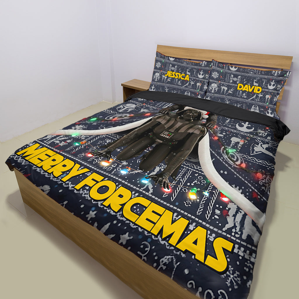 Merry Forcemas - Personalized The Force Bedding Set