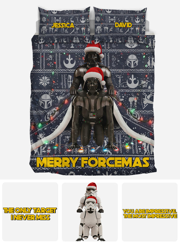 Merry Forcemas - Personalized The Force Bedding Set