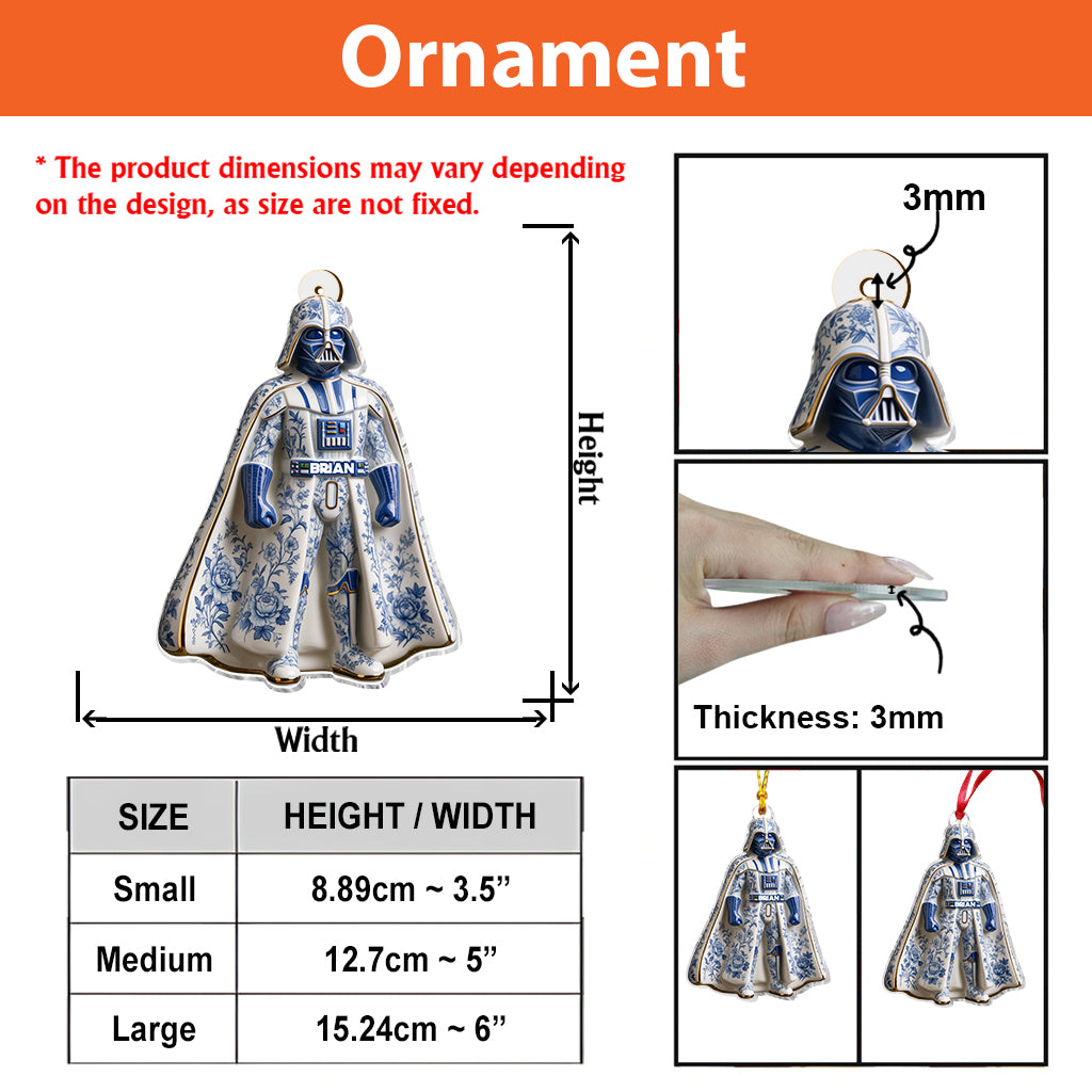 Dashing Through The Snow - Personalized The Force Premium 3D Ornament