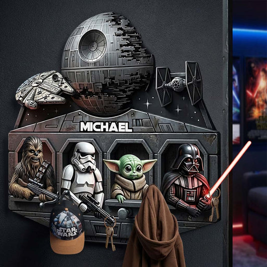 The Force - Personalized The Force Shaped Hanging Organizer
