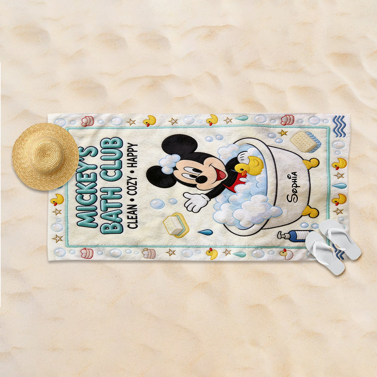 Believe In Magic - Personalized Mouse Quick-dry Beach Towel/ Bath Towel