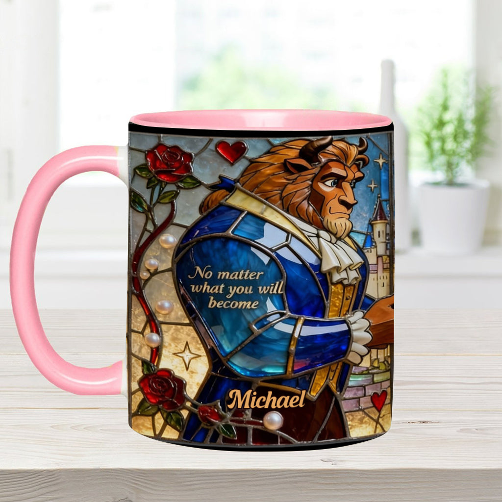 I Still Love You Till The End - Personalized Beauty And The Beast Accent Mug