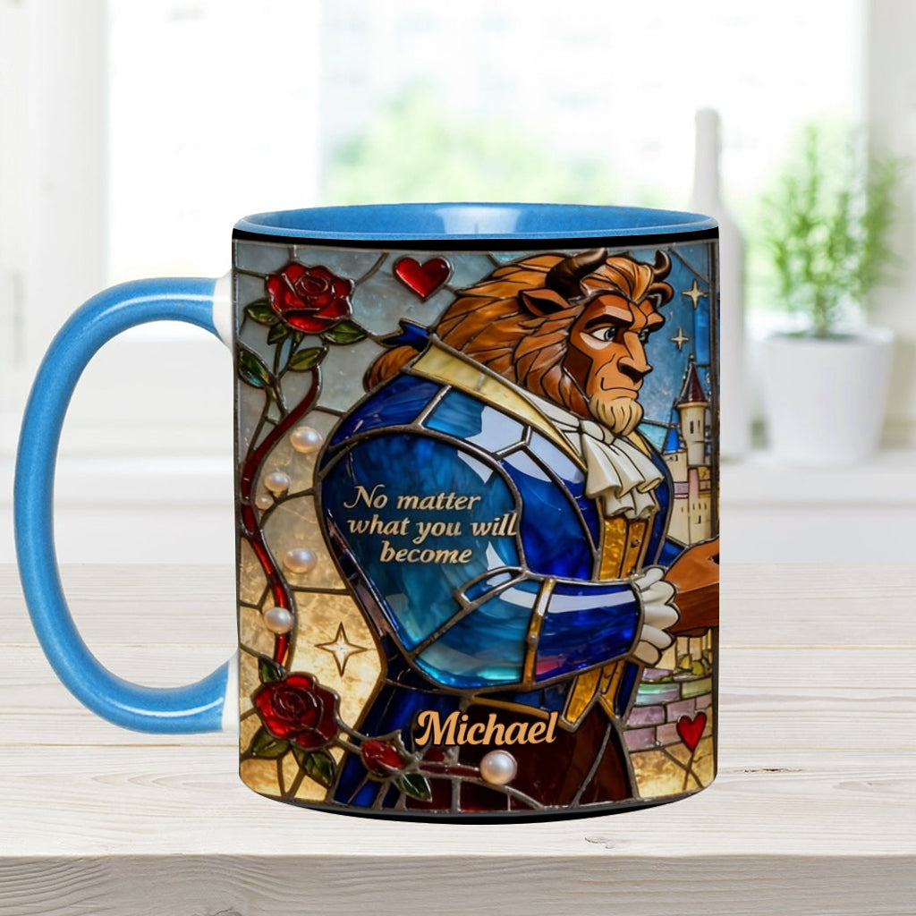 I Still Love You Till The End - Personalized Beauty And The Beast Accent Mug