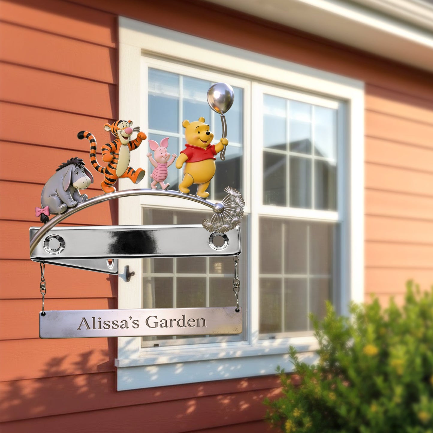 Bear Friends - Personalized Yellow Bear Wooden Wall Mount Sign