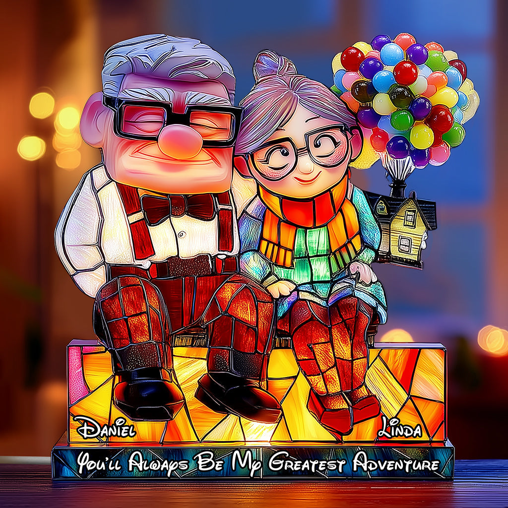 You Will Always Be My Adventure - Personalized Mouse Acrylic LED Night Light