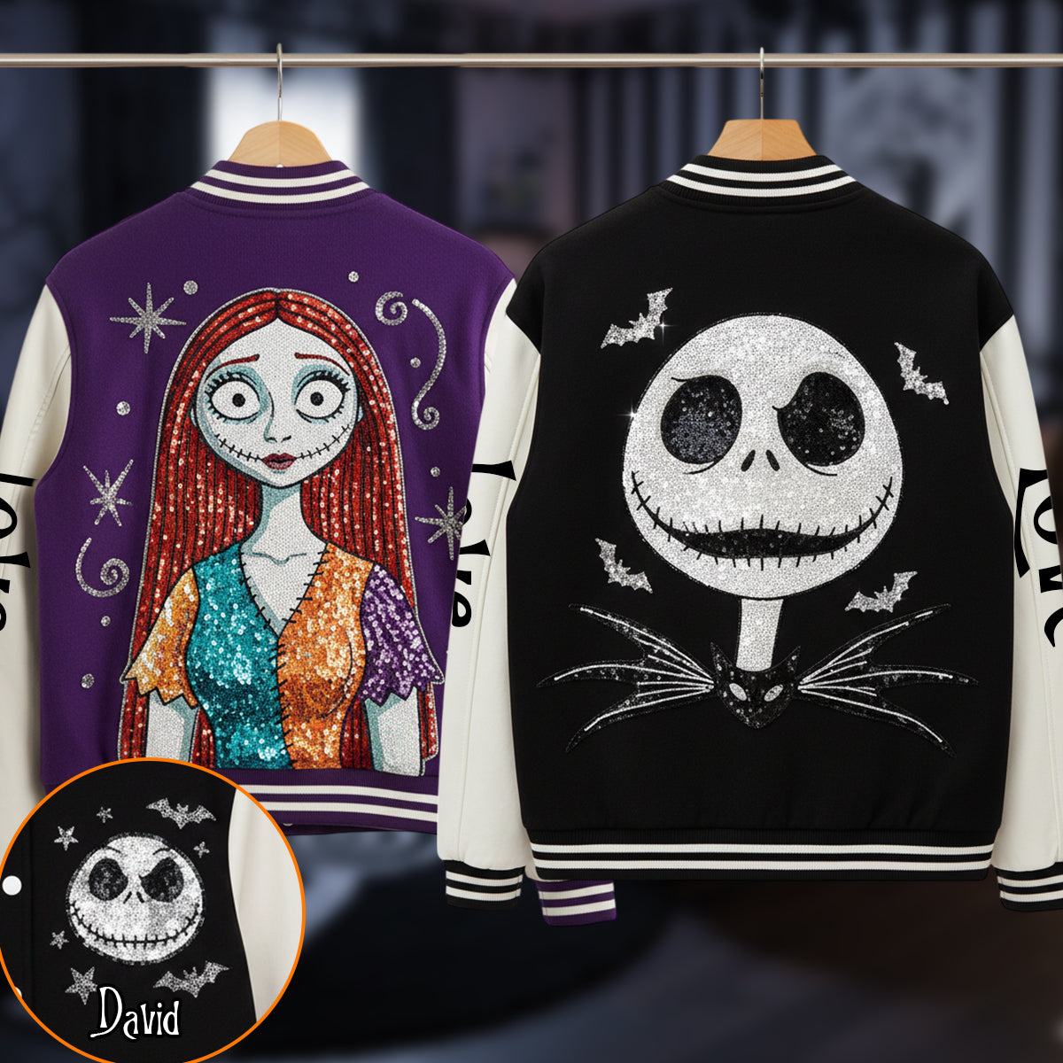 Till Death Do Us Part - Personalized Nightmare Varsity Jacket