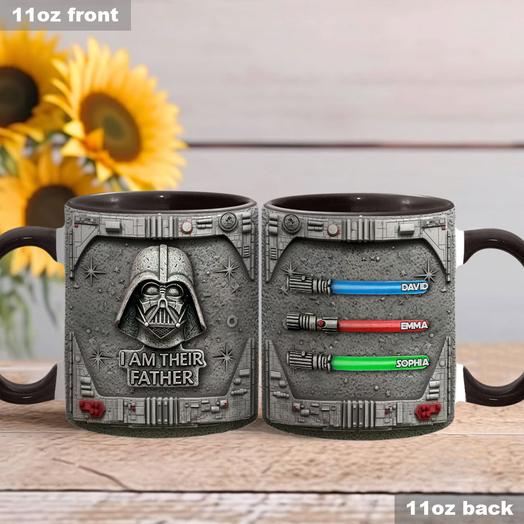 I Am Their Father - Personalized The Force Accent Mug