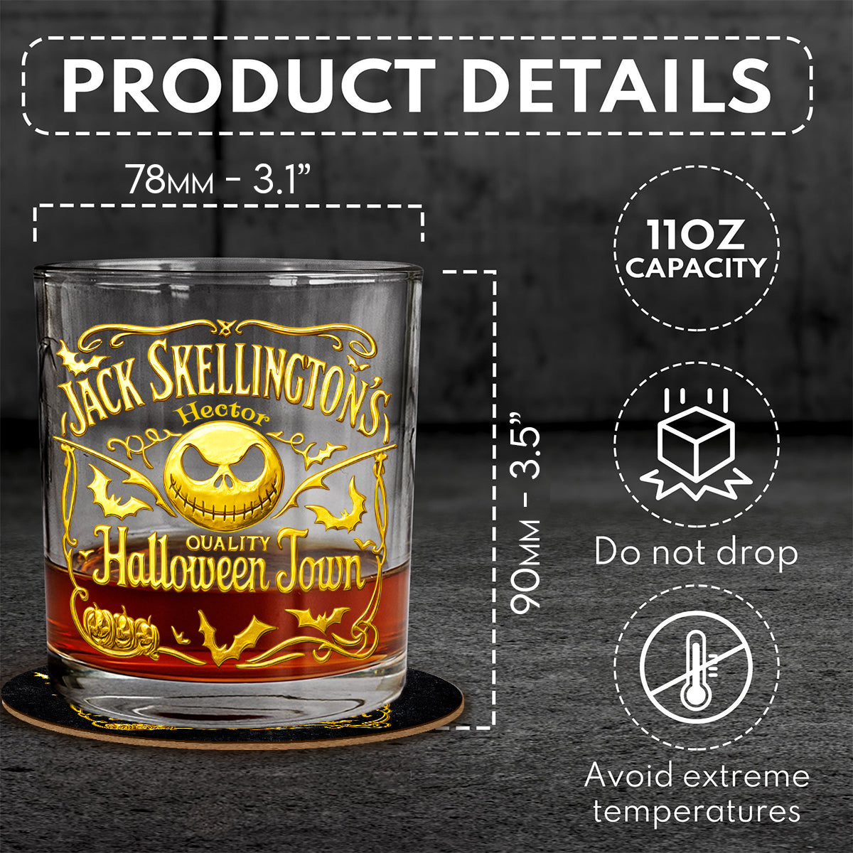 Deadly Nightshade - Personalized Nightmare Whiskey Decanter Set