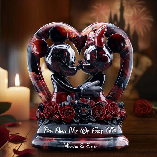 You & Me We Got This - Personalized Mouse Custom Shaped Acrylic Plaque